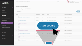 Select students page. 14 students are selected. The "Add course" button is highlighted with the cursor selecting it